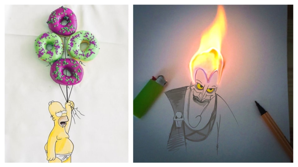 Ilustrace, co vystupují z papíru